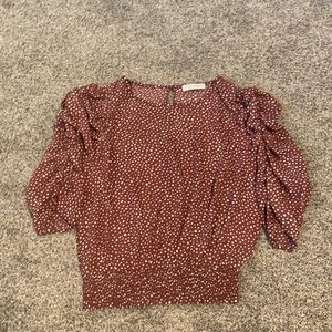 Paper Crane Cropped Dress Shirt